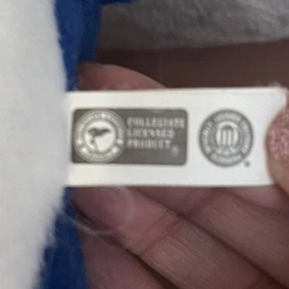 Duke Blue and White Foam Finger Pillow - Picture 4 of 4